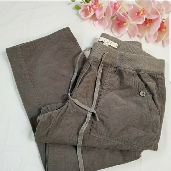 LOFT Pants - LOFT grey corduroy pants (B-98)